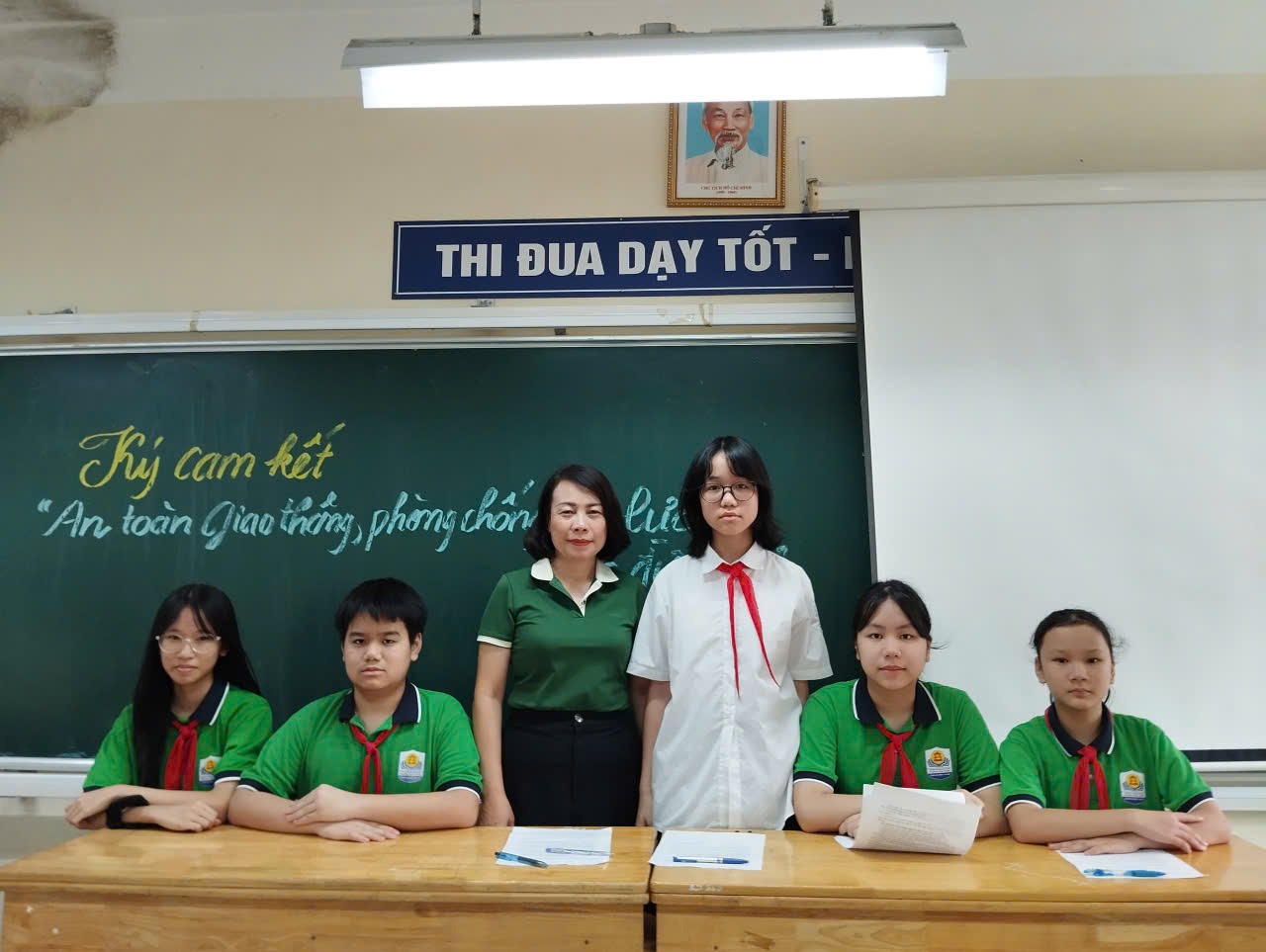 Học sinh Hoàng Hoa Thám với mô hình an toàn trong trường học- Ảnh 1.