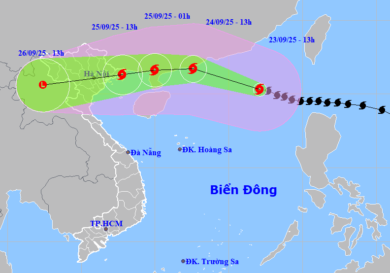 Công điện của Chủ tịch UBND thành phố Hà Nội về việc chủ động, tập trung ứng phó với siêu bão Ragasa- Ảnh 1.