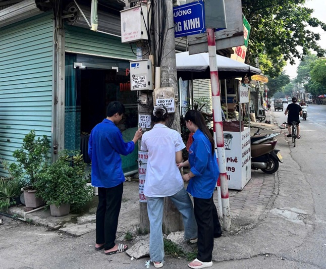 Đoàn TNCS HCM xã Hoài Đức phát động phong trào “Ngày thứ Bảy – Chủ nhật xanh”- Ảnh 4.