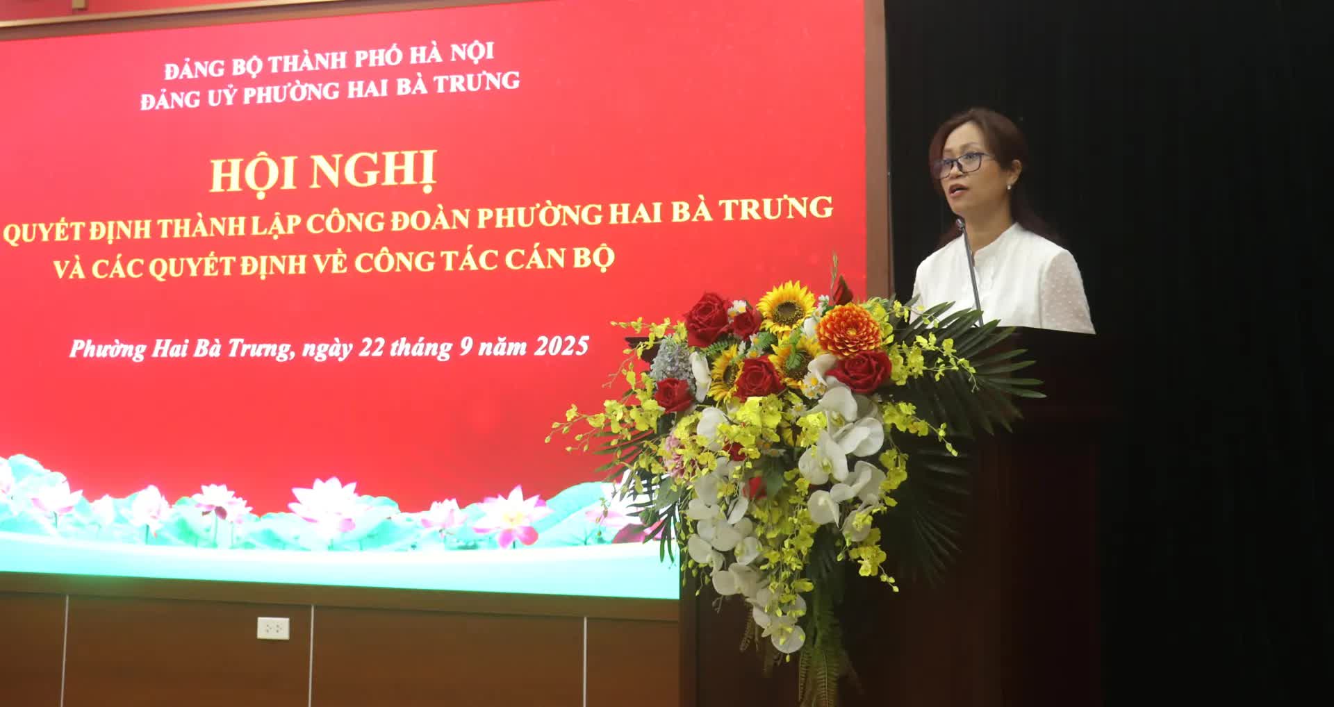 Phường Hai Bà Trưng công bố thành lập Công đoàn phường, các quyết định công tác cán bộ- Ảnh 2.