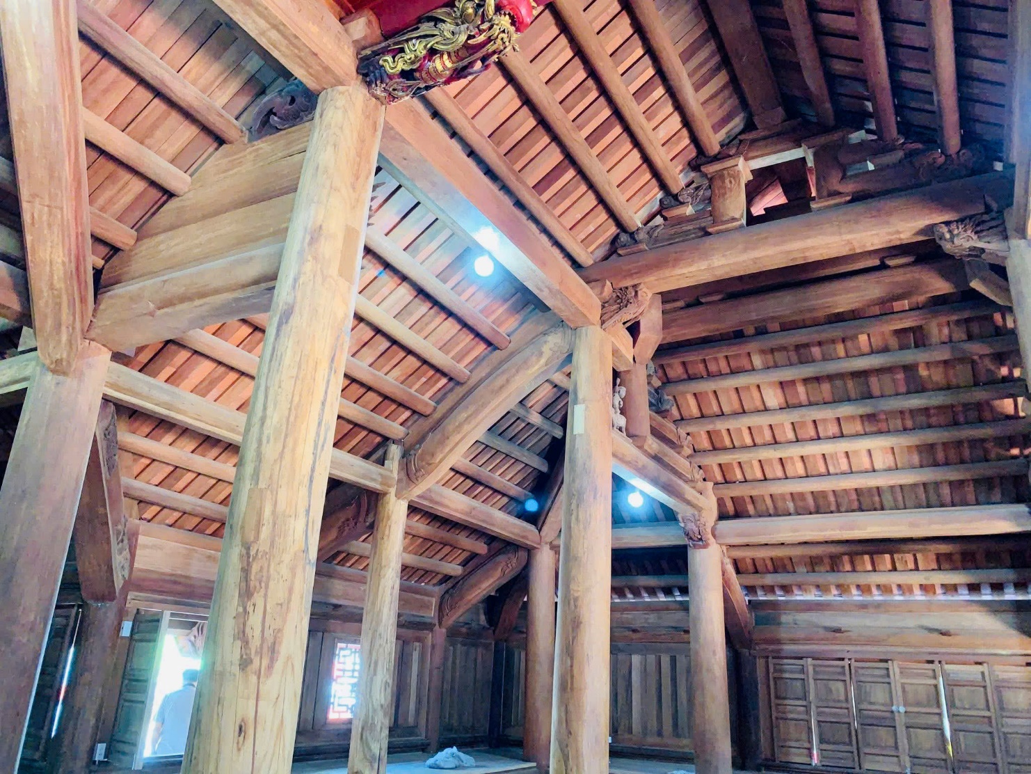 Nghiệm thu kỹ thuật trước khi bàn giao sử dụng công trình Tu bổ, tôn tạo di tích đình Giang Xá, thôn Giang Xá, xã Hoài Đức- Ảnh 1.