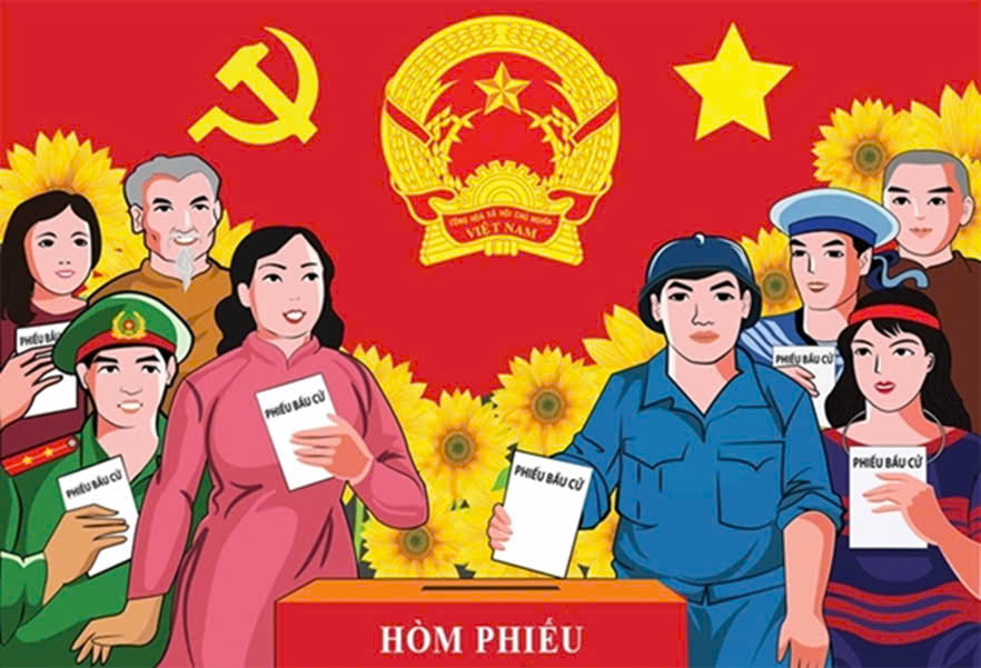 Phát huy dân chủ ở cơ sở - cử tri tích cực tham gia bầu cử Trưởng thôn, Tổ dân phố xã Hoài Đức- Ảnh 2.
