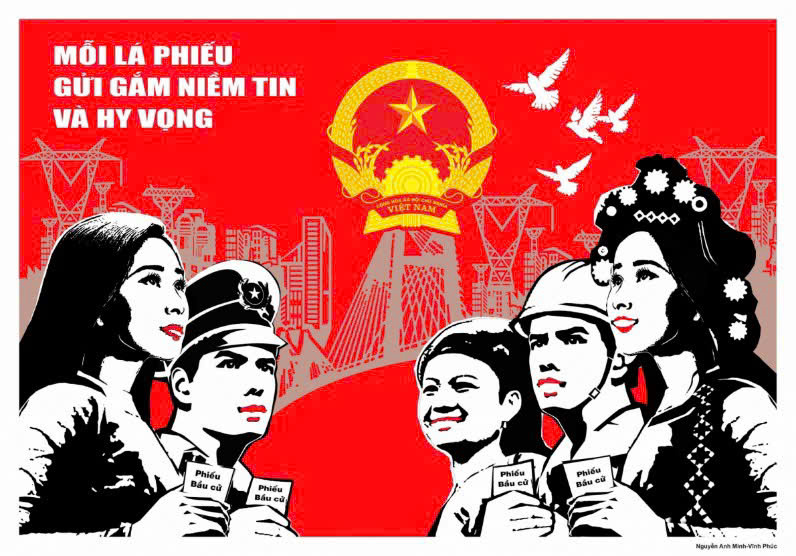 Phát huy dân chủ ở cơ sở - cử tri tích cực tham gia bầu cử Trưởng thôn, Tổ dân phố xã Hoài Đức- Ảnh 3.