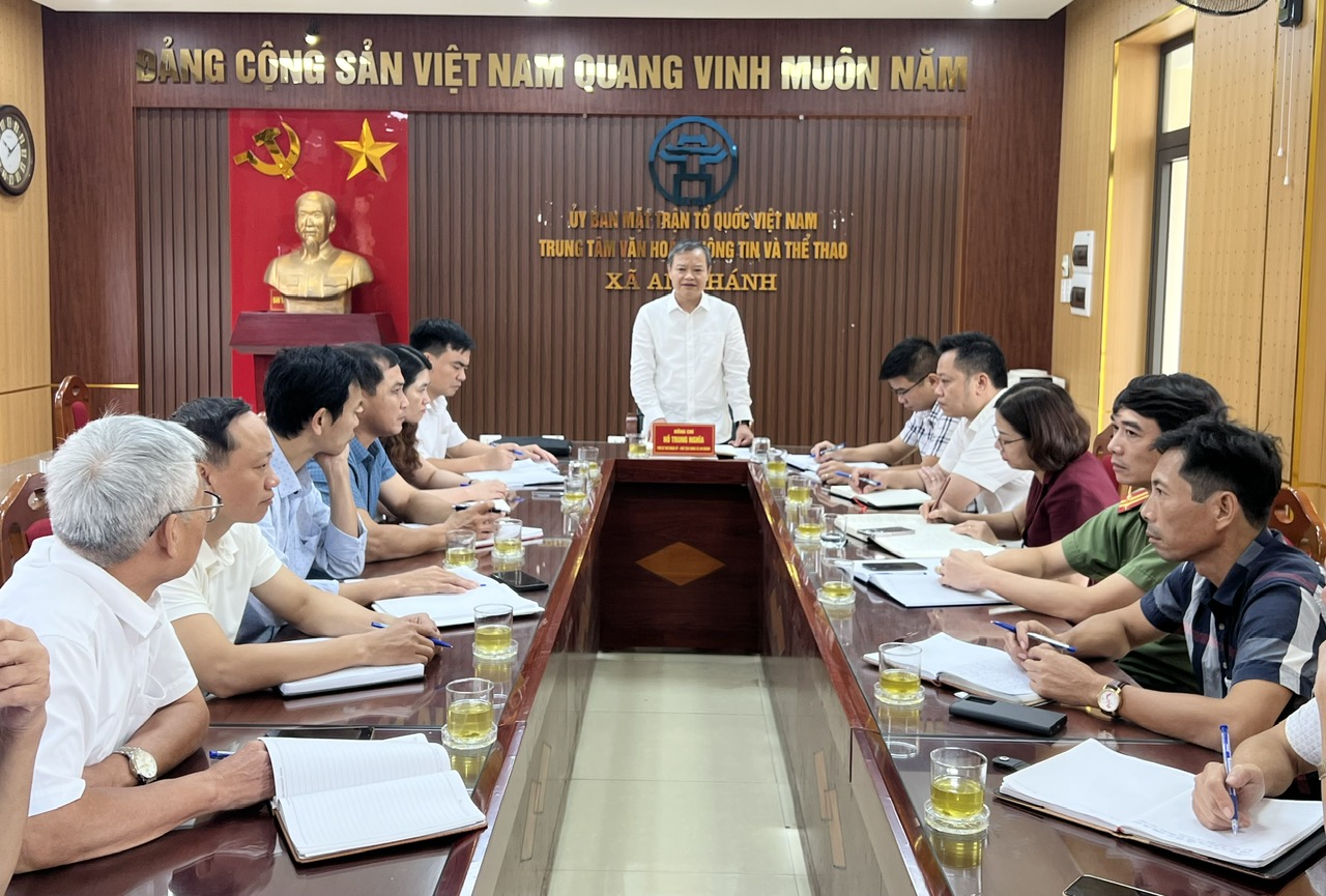 UBND xã An Khánh làm việc với các thôn Thanh Quang, Lại Dụ, An Hạ, Ngự Câu và Đào Nguyên- Ảnh 8.