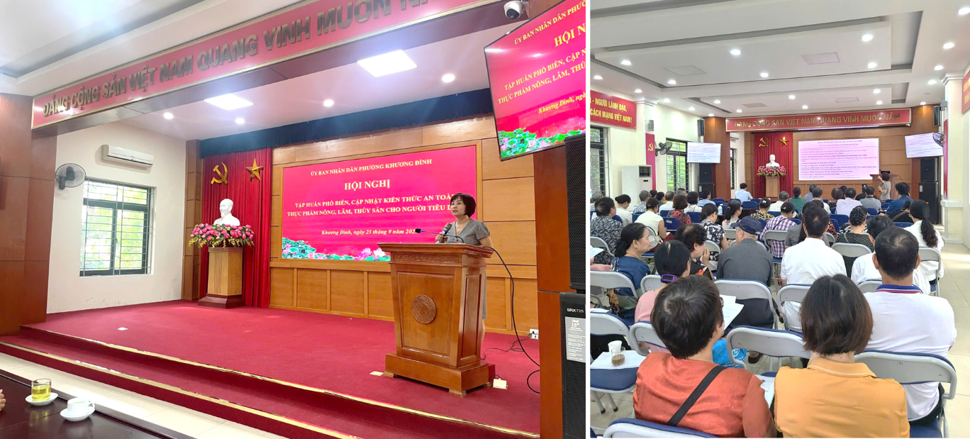 Khương Đình: Tập huấn, phổ biến kiến thức an toàn thực phẩm cho người tiêu dùng trên địa bàn phường- Ảnh 2.