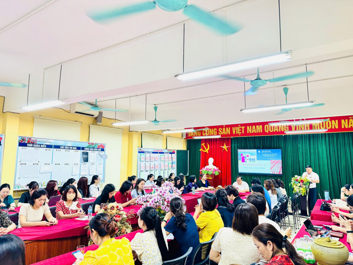 Phường Đại Mỗ triển khai hội nghị giáo vụ đầu năm học 2025-2026 cấp Trung học cơ sở- Ảnh 1.