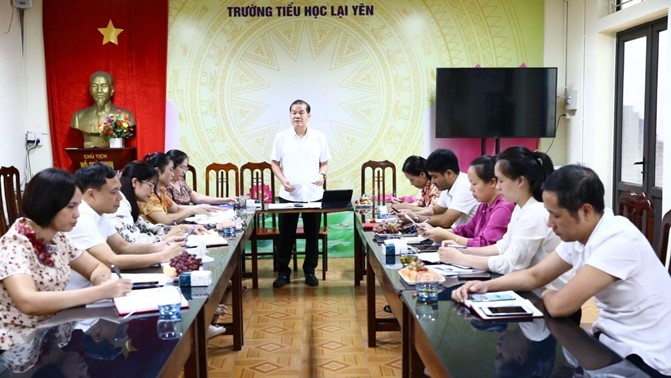 Thường trực HĐND xã Sơn Đồng tổ chức đoàn khảo sát cơ sở vật chất trường học trên địa bàn- Ảnh 9.