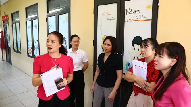 Thường trực HĐND xã Sơn Đồng tổ chức đoàn khảo sát cơ sở vật chất trường học trên địa bàn- Ảnh 12.