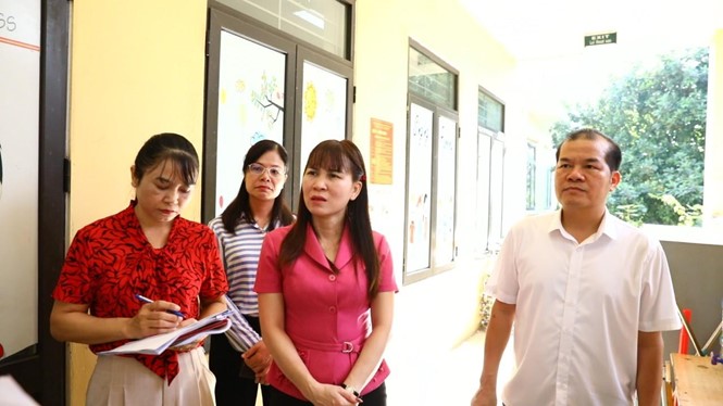 Thường trực HĐND xã Sơn Đồng tổ chức đoàn khảo sát cơ sở vật chất trường học trên địa bàn- Ảnh 13.