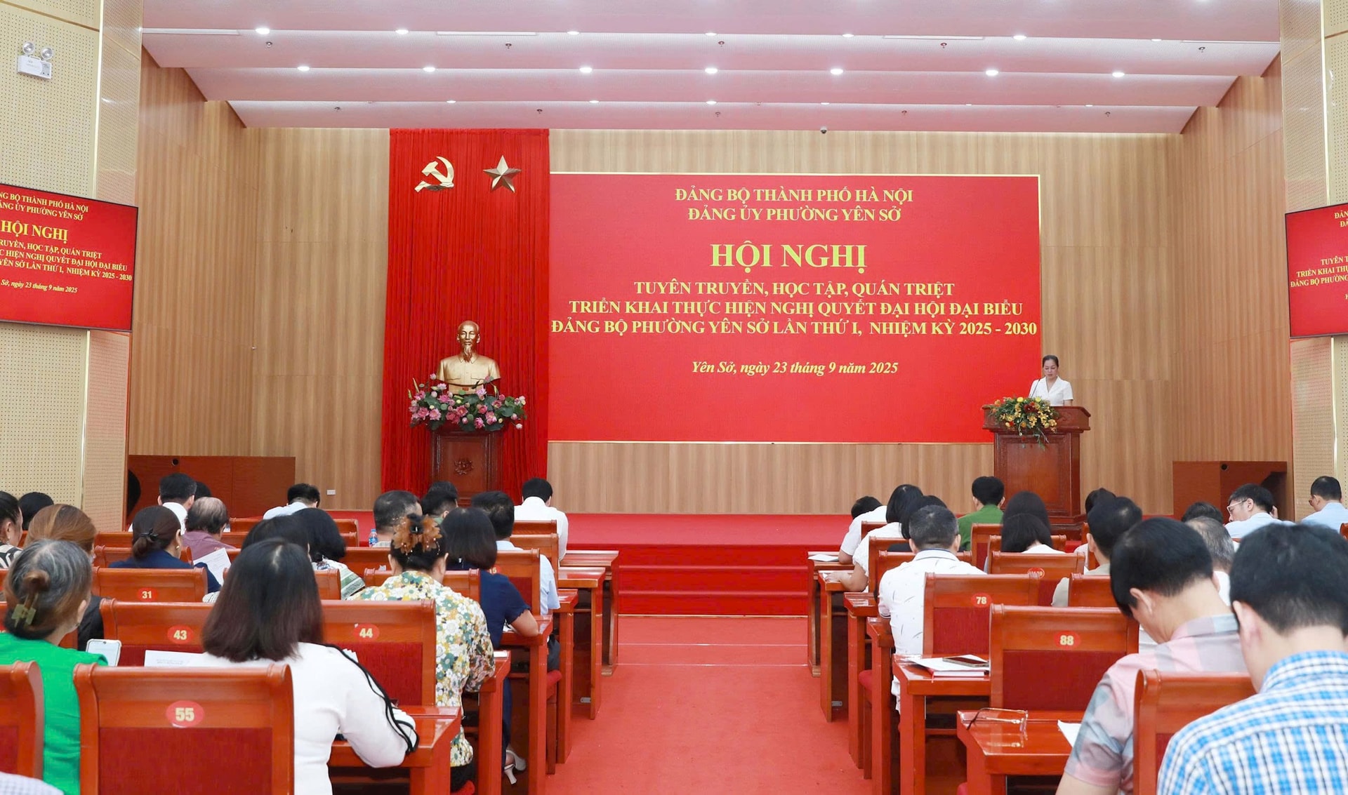 Đảng bộ phường Yên Sở tổ Hội nghị tuyên truyền, học tập quán triệt triển khai thực hiện Nghị quyết Đại hội đại biểu Đảng bộ phường lần thứ- Ảnh 4.