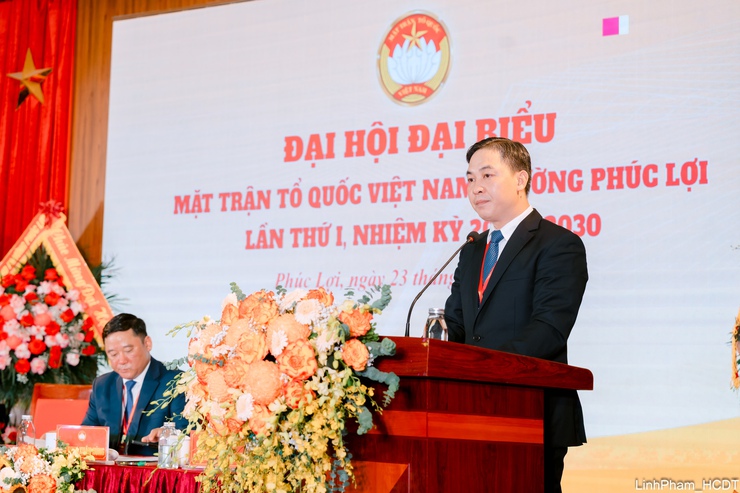 Đại hội đại biểu MTTQ Việt Nam phường Phúc Lợi lần thứ I thành công tốt đẹp- Ảnh 3.