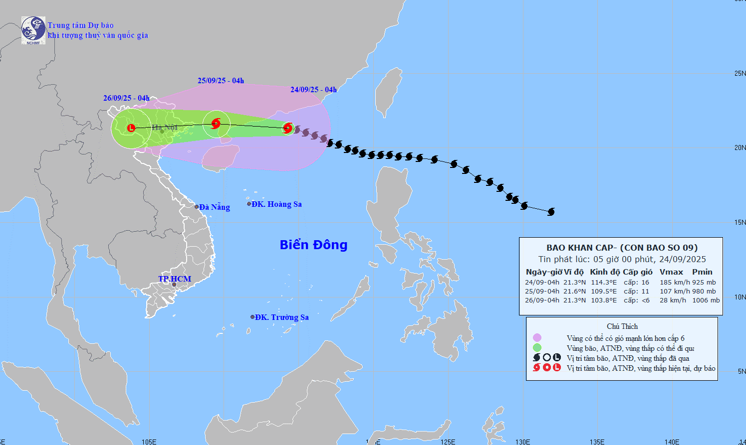 Siêu bão áp sát Quảng Ninh, Hà Nội gió mạnh, mưa lớn 250mm- Ảnh 1.
