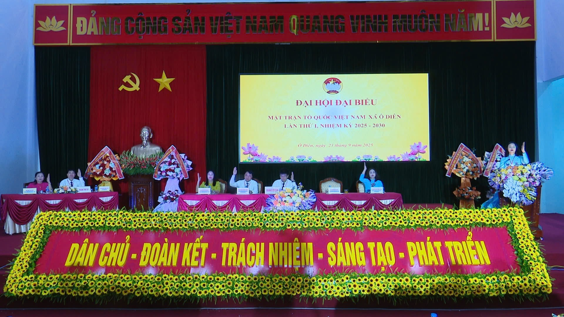 Đại hội Đại biểu Mặt trận Tổ quốc xã Ô Diên lần thứ nhất, nhiệm kỳ 2025 – 2030 thành công tốt đẹp.- Ảnh 4.