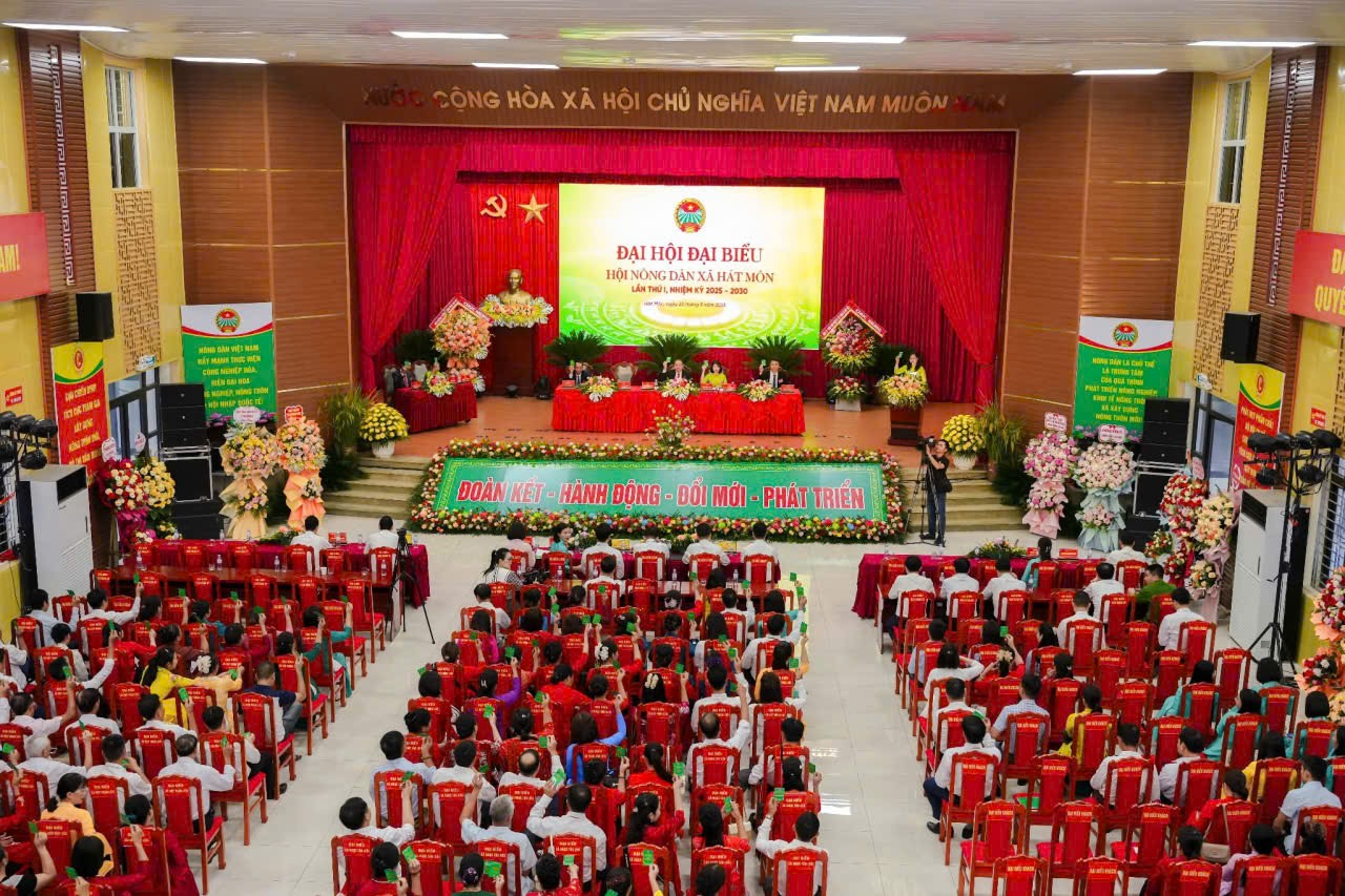 Đại hội Hội Nông dân xã Hát Môn lần thứ I: Đột phá để kiến tạo nông thôn mới kiểu mẫu- Ảnh 1.