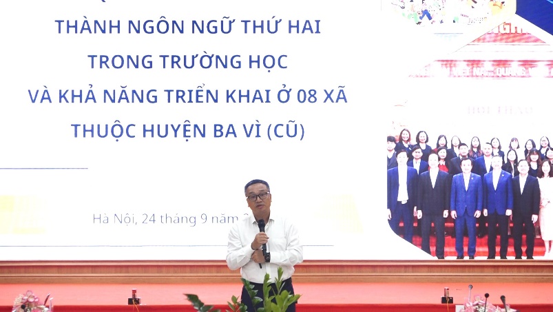 Hội nghị nâng cao chất lượng dạy – học tiếng Anh tại 8 xã khu vực Ba Vì: Hướng tới xây dựng mô hình tiếng Anh là ngôn ngữ thứ hai trong trường học- Ảnh 3.