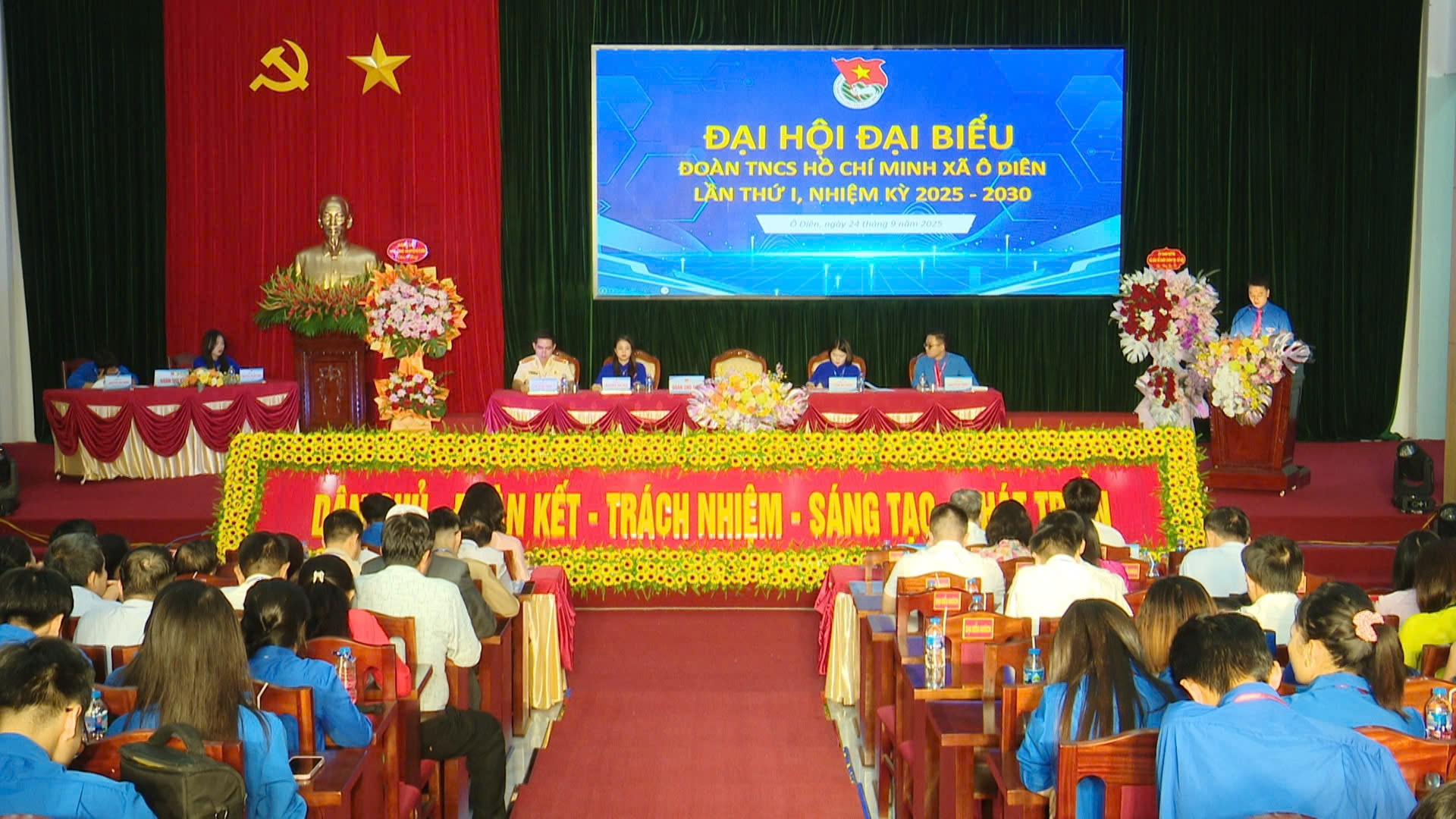 Đại hội Đại biểu Đoàn TNCS HCM xã Ô Diên lần thứ nhất, nhiệm kỳ 2025 - 2030- Ảnh 1.