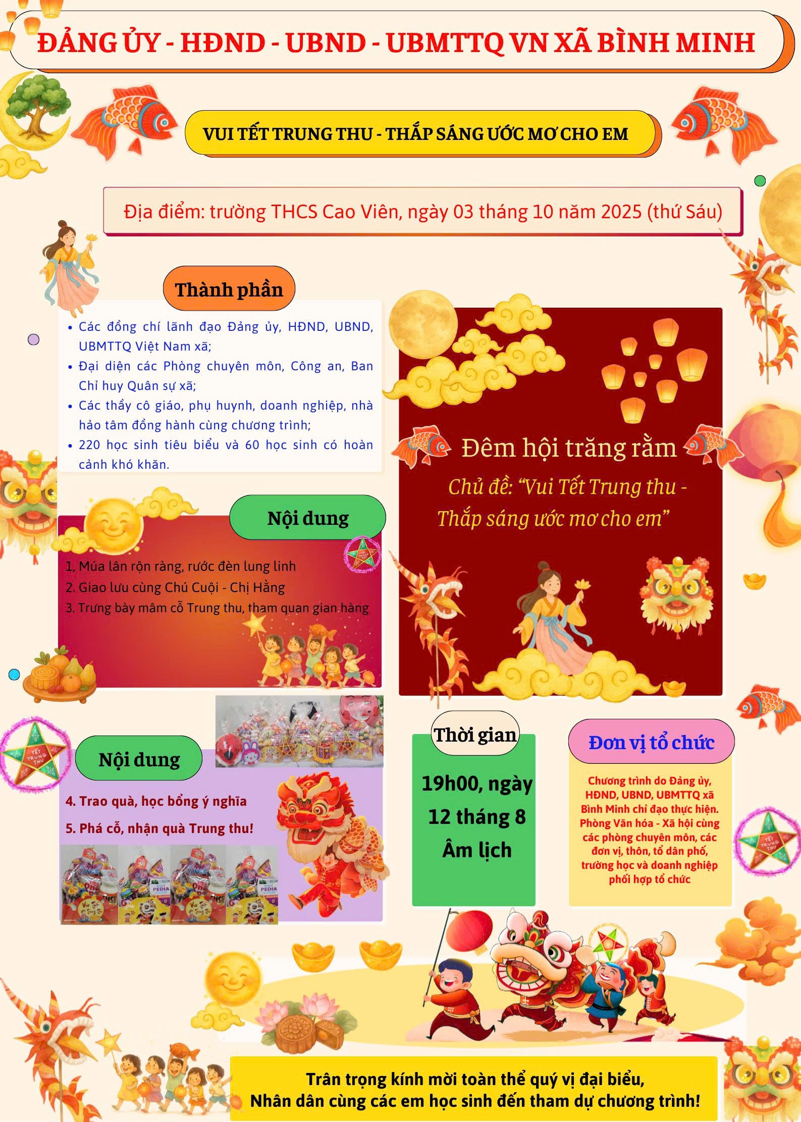 TẾT TRUNG THU 2025 CHO THIẾU NHI BÌNH MINH