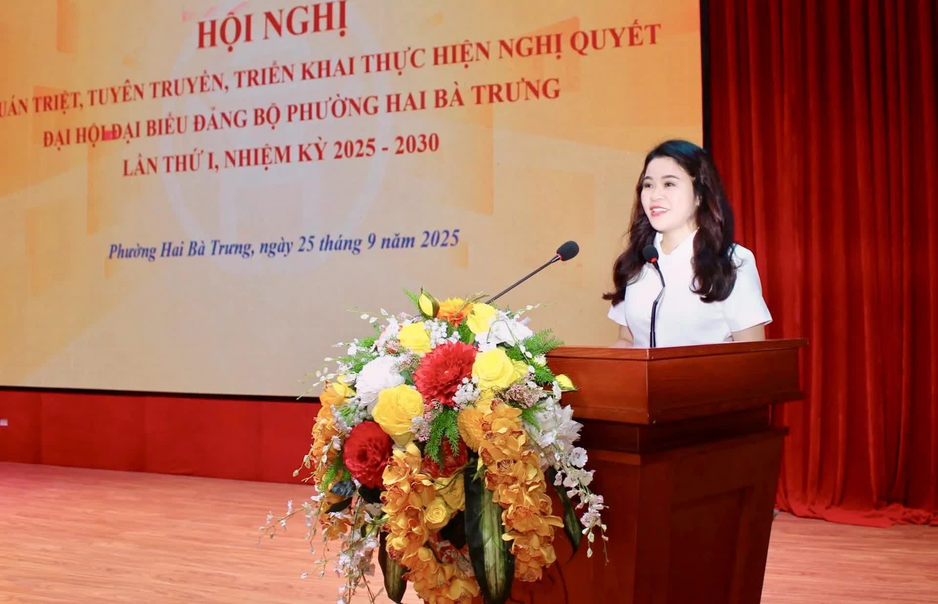 Phường Hai Bà Trưng: cụ thể hóa Nghị quyết Đại hội Đảng bộ phường thành kế hoạch hành động phù hợp thực tiễn từng đơn vị, khu dân cư- Ảnh 1.