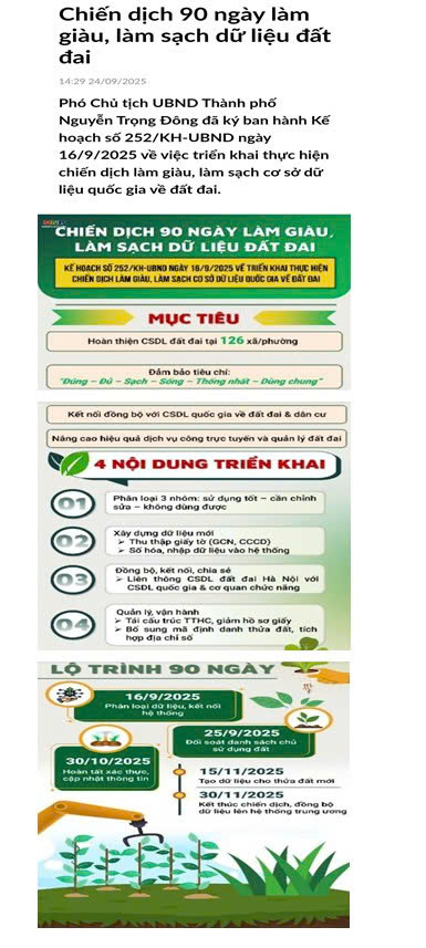 Chiến dịch 90 ngày làm giàu, làm sạch dữ liệu Quốc gia về đất đai- Ảnh 1.