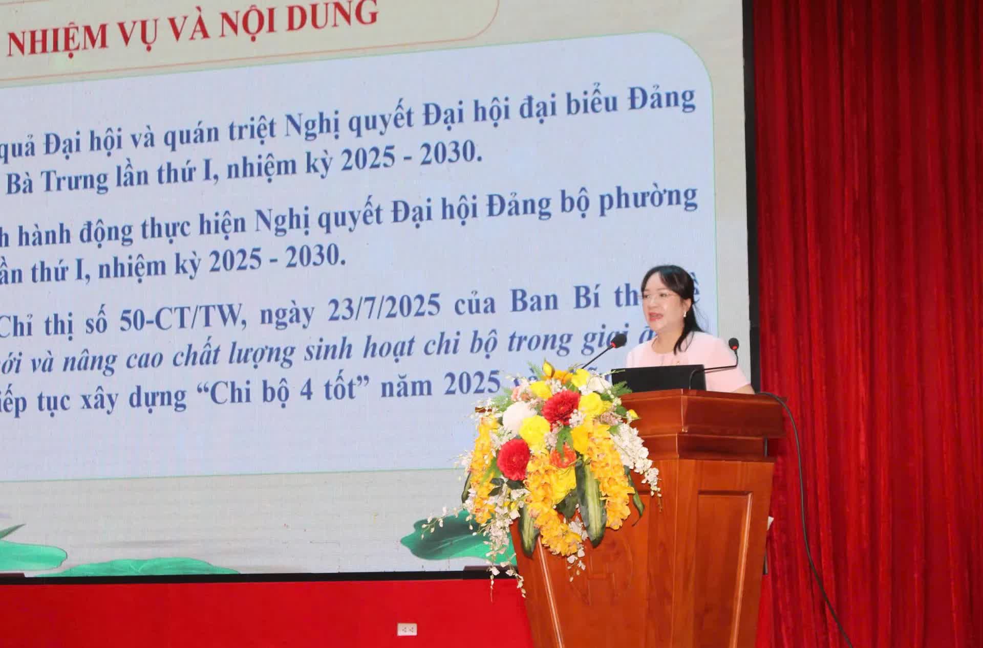 Phường Hai Bà Trưng: cụ thể hóa Nghị quyết Đại hội Đảng bộ phường thành kế hoạch hành động phù hợp thực tiễn từng đơn vị, khu dân cư- Ảnh 2.