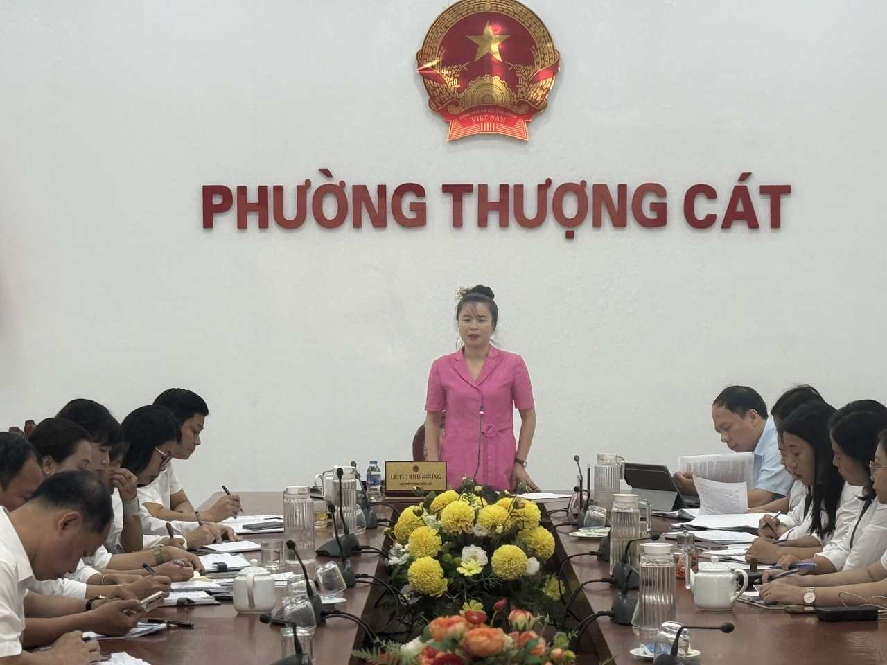 Giao ban công tác quản lý, phát triển giáo dục trên địa bàn Phường Thượng Cát- Ảnh 2.