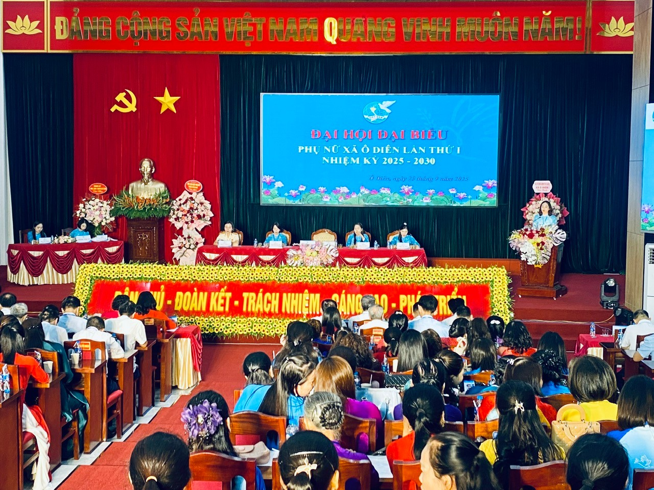Đại hội Đại biểu Hội Liên hiệp Phụ nữ xã Ô Diên lần thứ nhất, nhiệm kỳ 2025 - 2030- Ảnh 1.