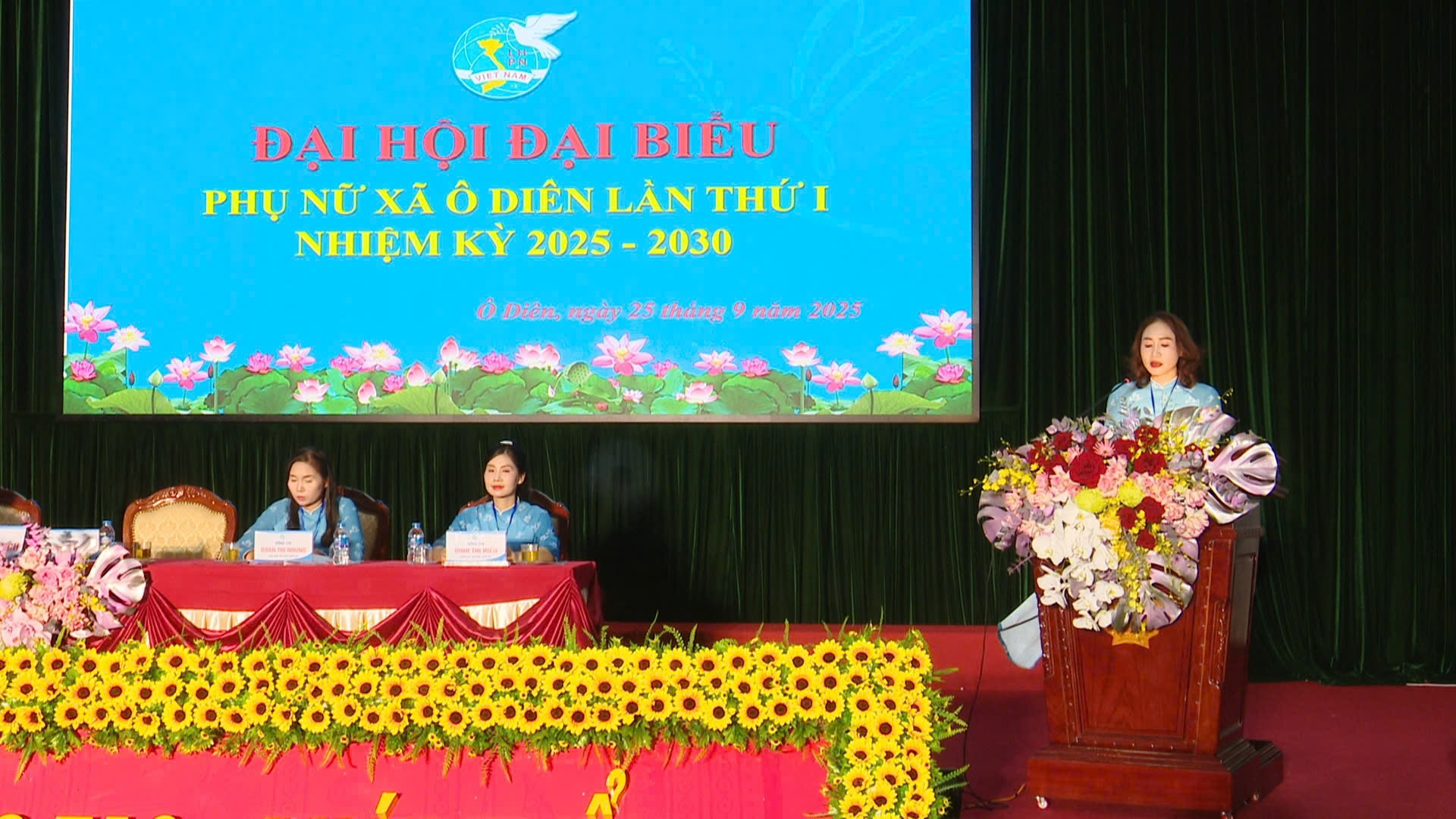 Đại hội Đại biểu Hội Liên hiệp Phụ nữ xã Ô Diên lần thứ nhất, nhiệm kỳ 2025 - 2030- Ảnh 2.
