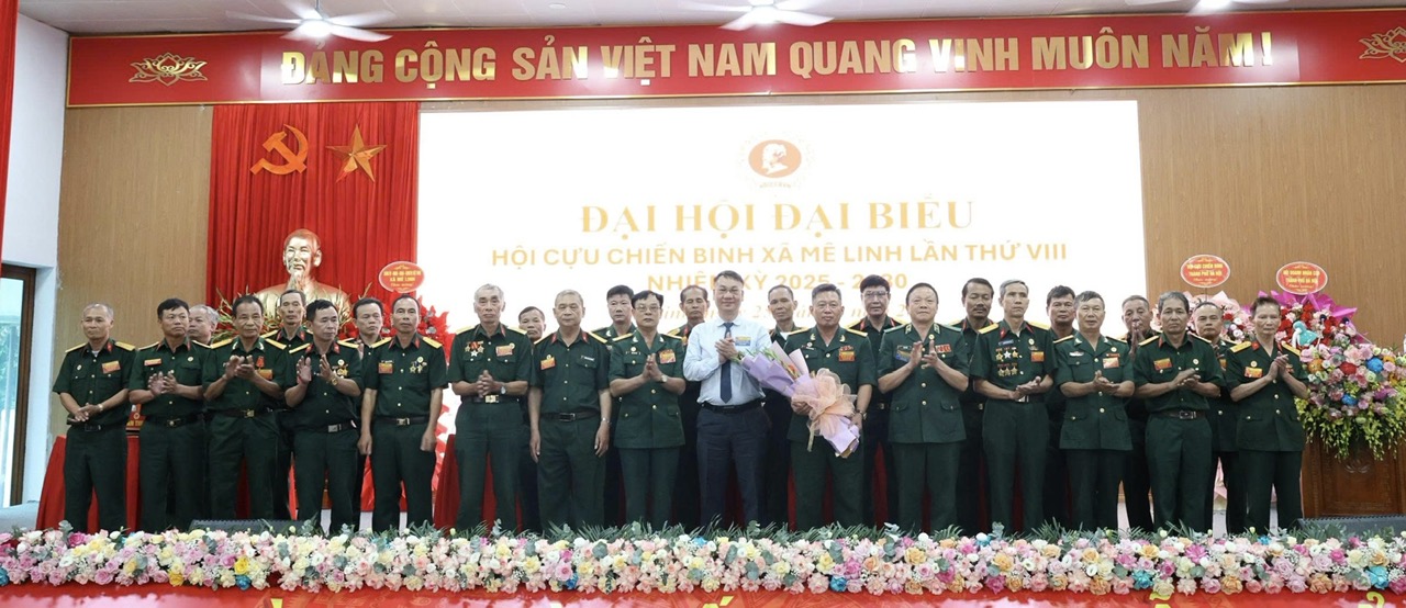 Đại hội đại biểu Hội Cựu chiến binh xã Mê Linh lần thứ VIII thành công tốt đẹp- Ảnh 7.