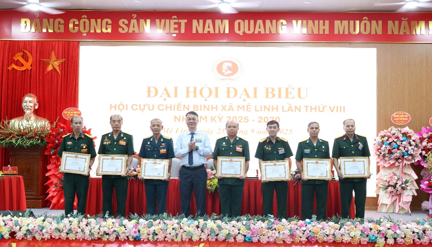 Đại hội đại biểu Hội Cựu chiến binh xã Mê Linh lần thứ VIII thành công tốt đẹp- Ảnh 8.