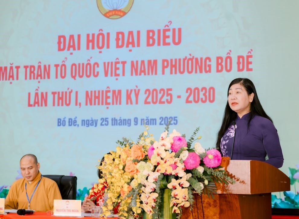 Đại hội đại biểu MTTQ Việt Nam phường Bồ Đề lần thứ I, nhiệm kỳ 2025-2030 thành công tốt đẹp- Ảnh 4.