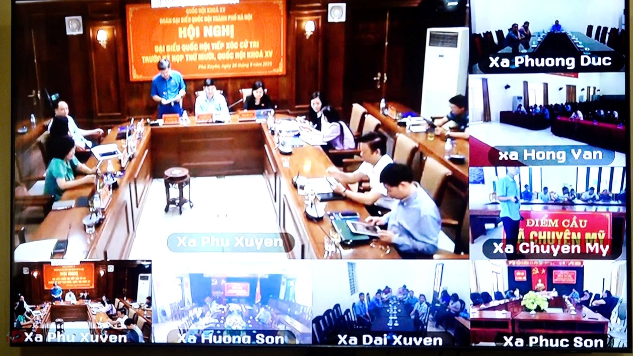 Đại biểu Quốc hội thành phố Hà Nội (đơn vị bầu cử số 9) tiếp xúc cử tri trước kỳ họp thứ 10- Ảnh 2.