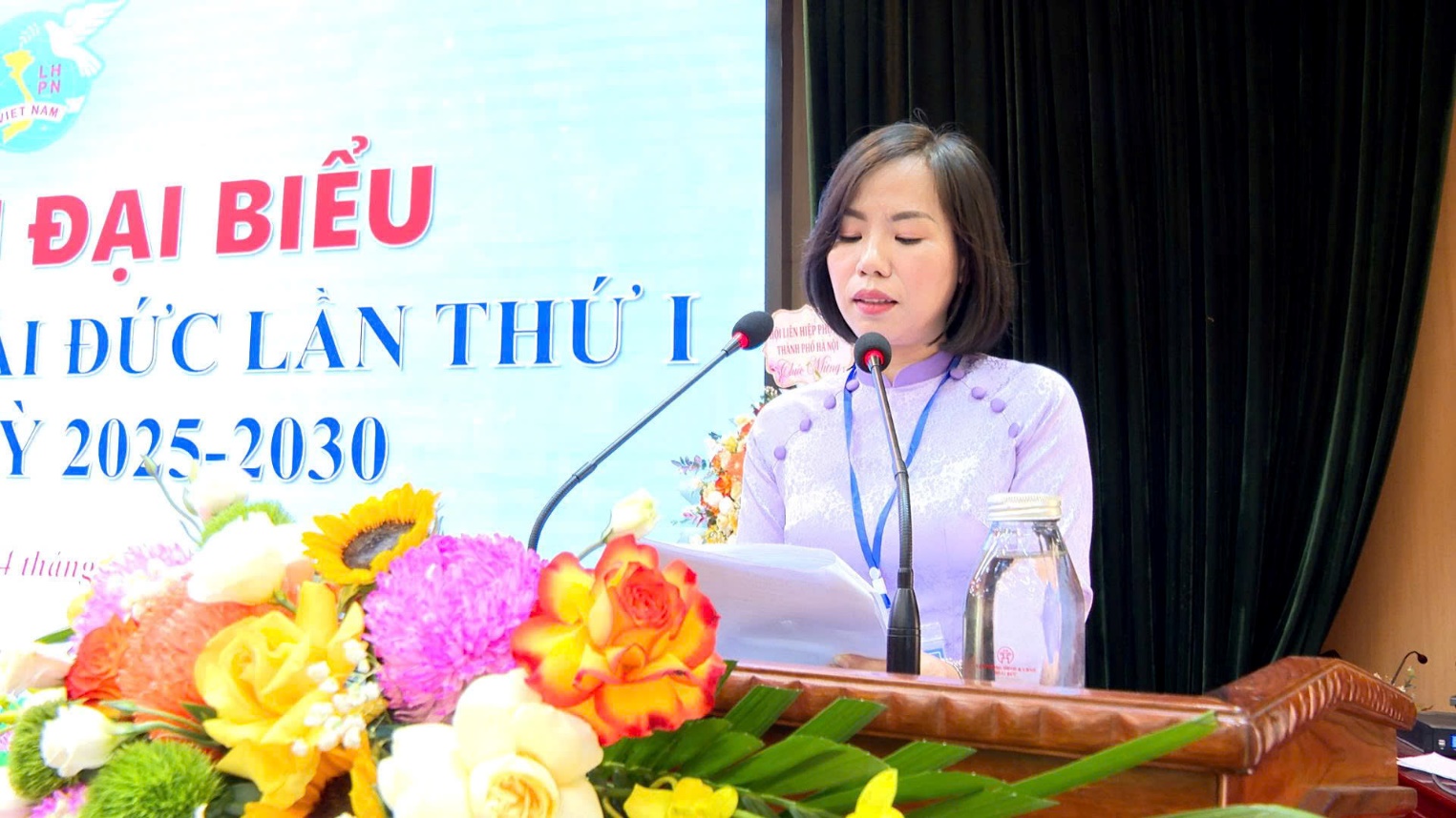 Đại hội đại biểu Hội Liên hiệp Phụ nữ xã Hoài Đức lần thứ I, nhiệm kỳ 2025-2030- Ảnh 3.
