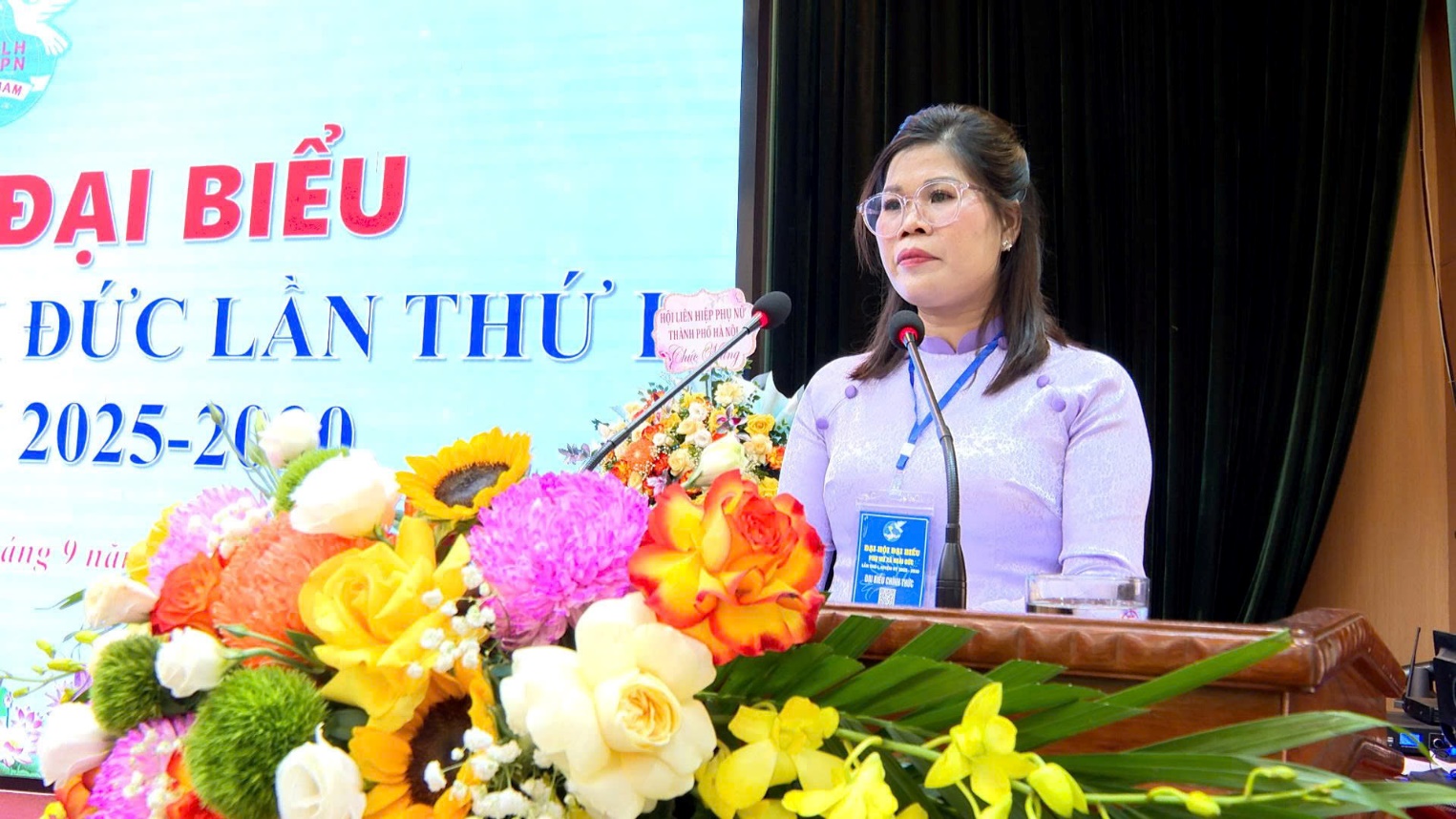 Đại hội đại biểu Hội Liên hiệp Phụ nữ xã Hoài Đức lần thứ I, nhiệm kỳ 2025-2030- Ảnh 11.