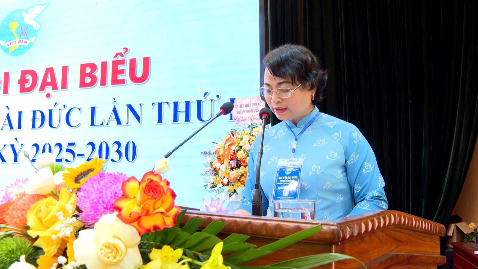 Đại hội đại biểu Hội Liên hiệp Phụ nữ xã Hoài Đức lần thứ I, nhiệm kỳ 2025-2030- Ảnh 12.