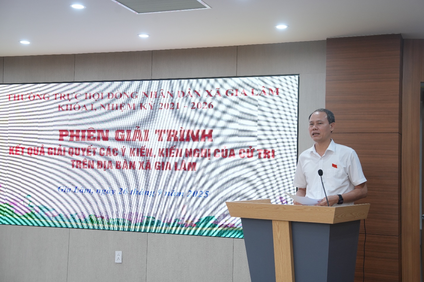 HĐND xã Gia Lâm tổ chức phiên giải trình kết quả giải quyết kiến nghị cử tri- Ảnh 2.