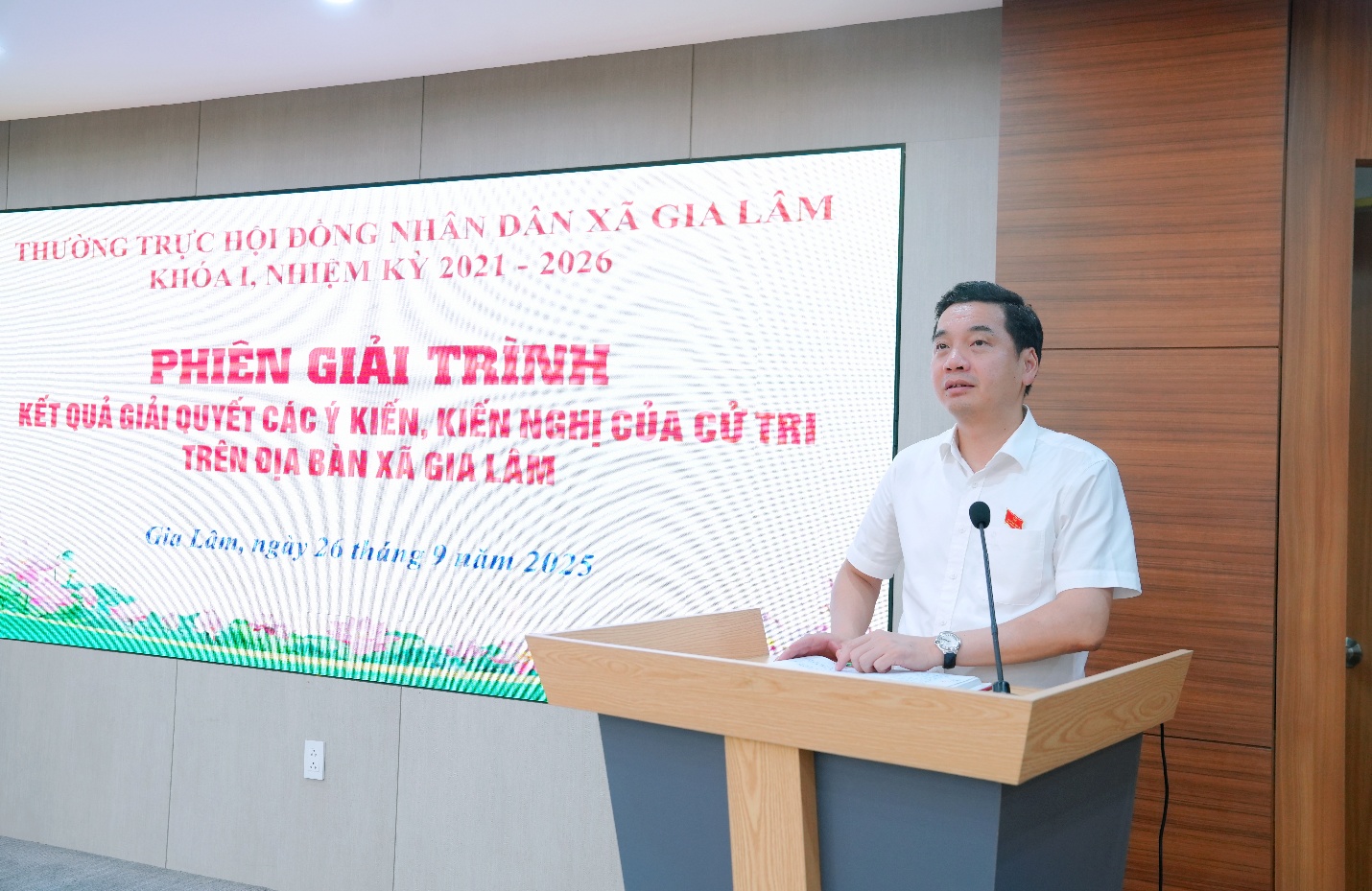 HĐND xã Gia Lâm tổ chức phiên giải trình kết quả giải quyết kiến nghị cử tri- Ảnh 5.