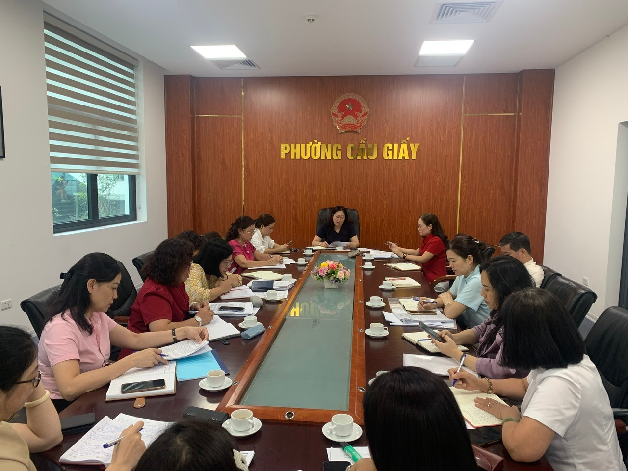 LÃNH ĐẠO PHÒNG VĂN HÓA - XÃ HỘI HỌP GIAO BAN VỚI HIỆU TRƯỞNG CÁC TRƯỜNG CÔNG LẬP- Ảnh 1.