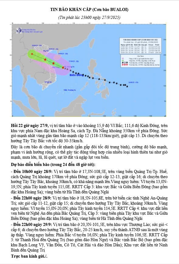 Tin bão khẩn cấp (cơn bão BUALOI)- Ảnh 1.