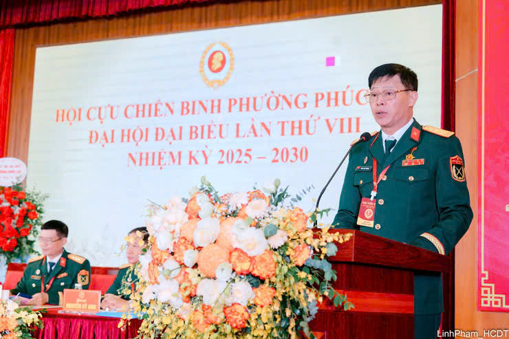Phát huy phẩm chất “Bộ đội Cụ Hồ”, Hội Cựu chiến binh phường Phúc Lợi bước vào nhiệm kỳ mới- Ảnh 1.