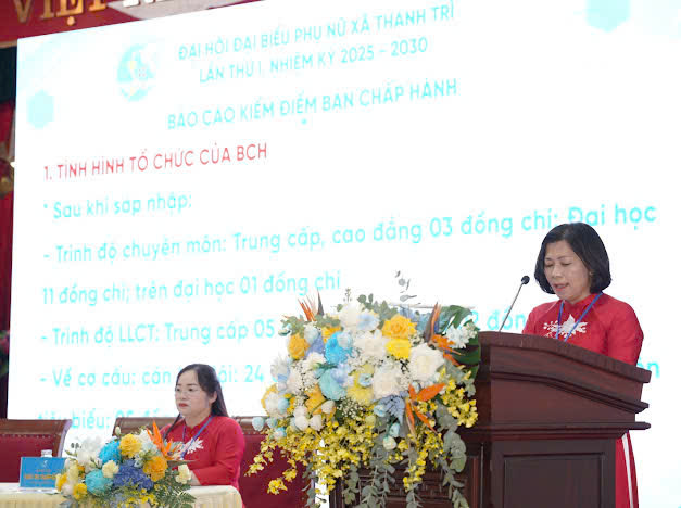 Đại hội đại biểu phụ nữ xã Thanh Trì lần thứ  I, nhiệm kỳ 2025 – 2030: Chuyển đổi số- Ảnh 8.