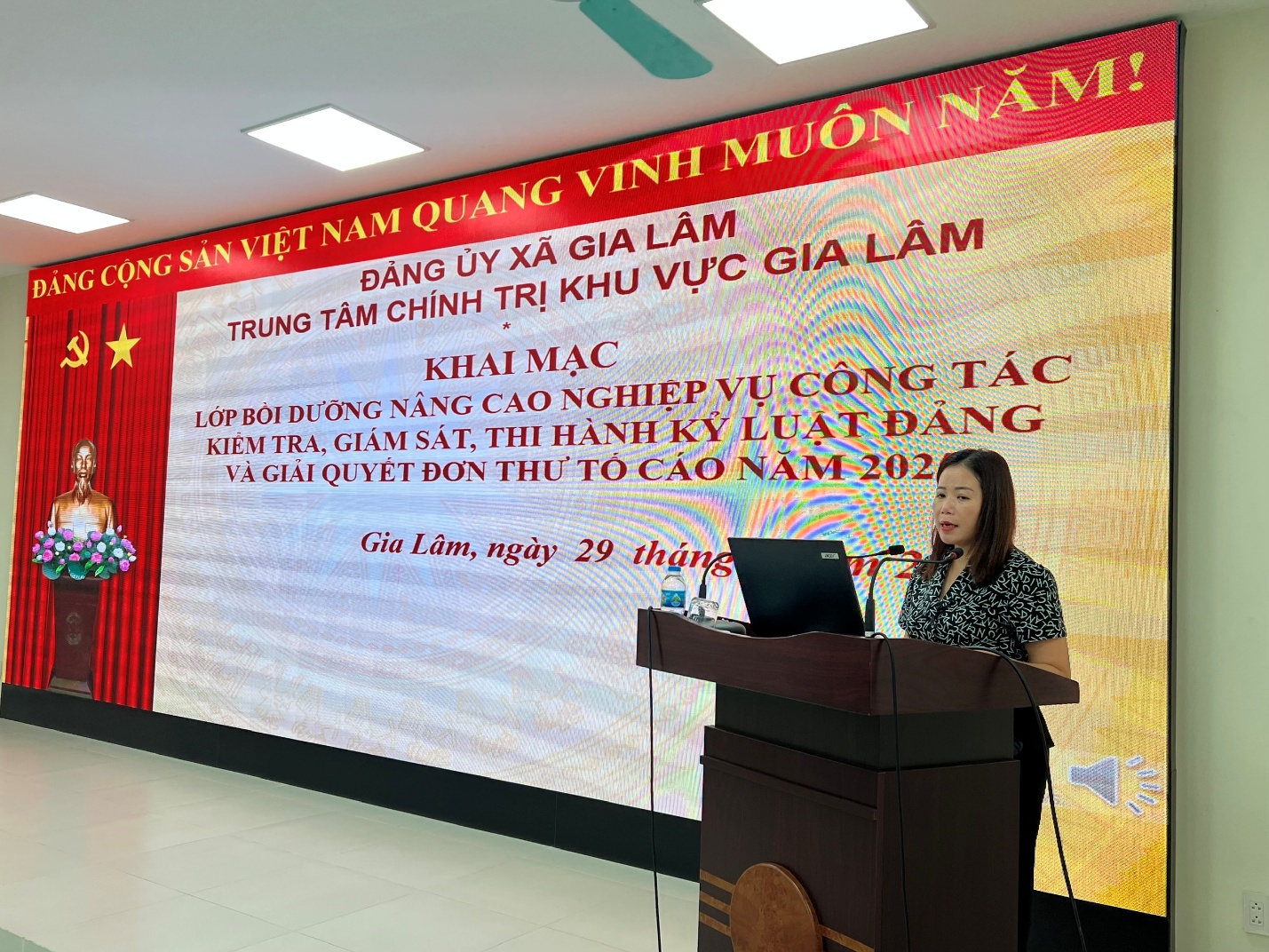Khai mạc lớp Bồi dưỡng nâng cao nghiệp vụ công tác kiểm tra, giám sát, thi hành kỷ luật Đảng- Ảnh 1.
