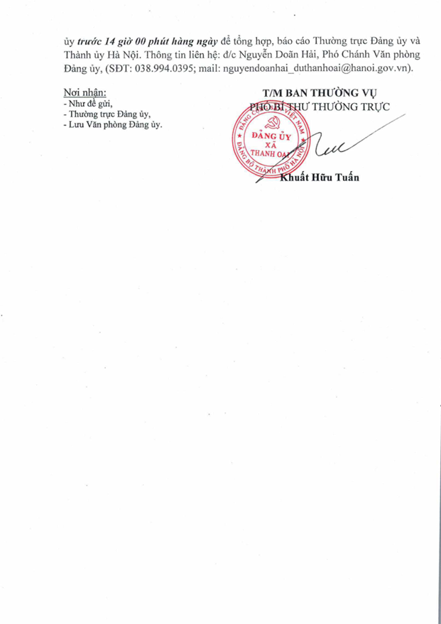 Thanh Oai chủ động theo dõi, ứng phó bão số 10 trên địa bàn xã- Ảnh 2.