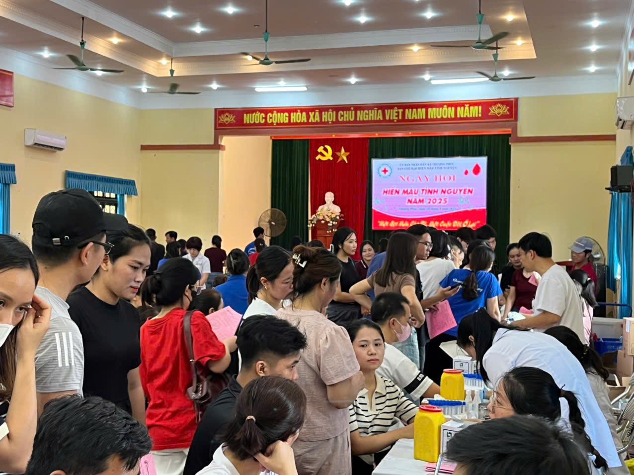 Những hình ảnh đẹp “Ngày hội hiến máu tình nguyện” xã Thượng Phúc lần thứ 1- Ảnh 2.