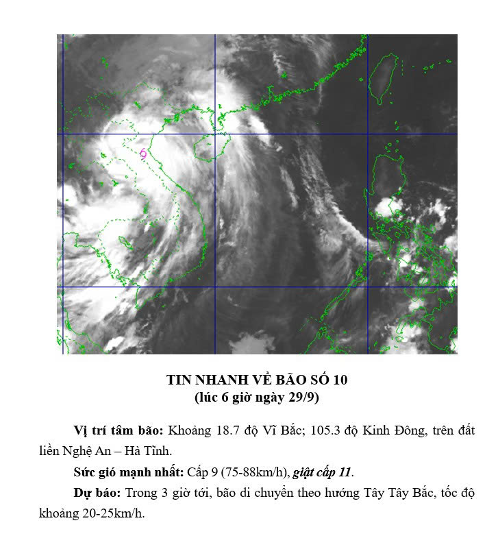 Tin nhanh về cơn bão số 10- Ảnh 1.