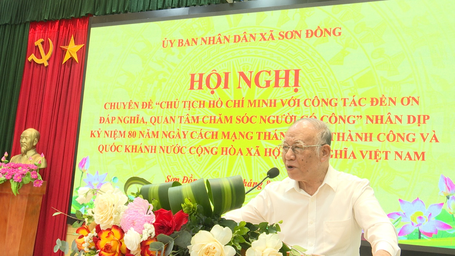 Hội nghị nói chuyện chuyên đề “Chủ tịch hồ Chí Minh với công tác Đền ơn đáp nghĩa, quan tâm chăm sóc người có công"- Ảnh 3.