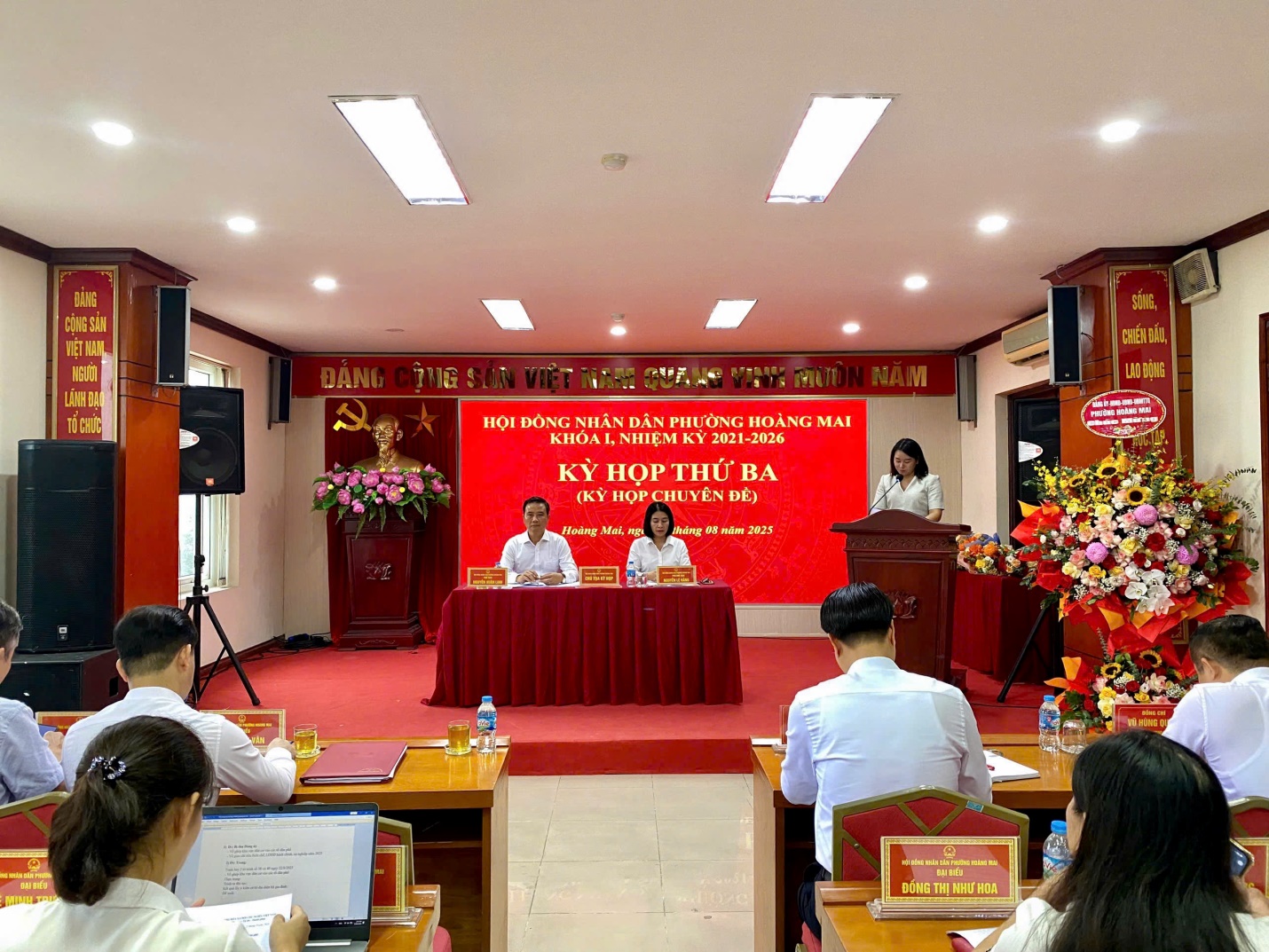 KỲ HỌP THỨ BA (KỲ HỌP CHUYÊN ĐỀ) HĐND PHƯỜNG HOÀNG MAI- Ảnh 3.
