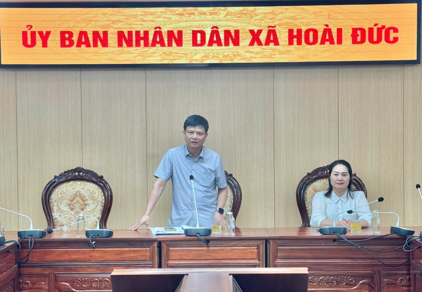 Xã Hoài Đức tổ chức hội nghị công bố và trao Quyết định về công tác cán bộ- Ảnh 3.