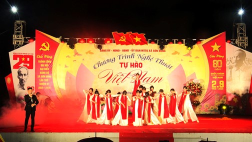 Sôi nổi chương trình nghệ thuật "Tự hào Việt Nam" tại xã Sơn Đồng- Ảnh 9.