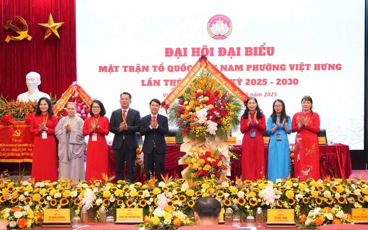 Đại hội đại biểu Mặt trận Tổ quốc phường Việt Hưng lần thứ I, nhiệm kỳ 2025-2030 thành công tốt đẹp