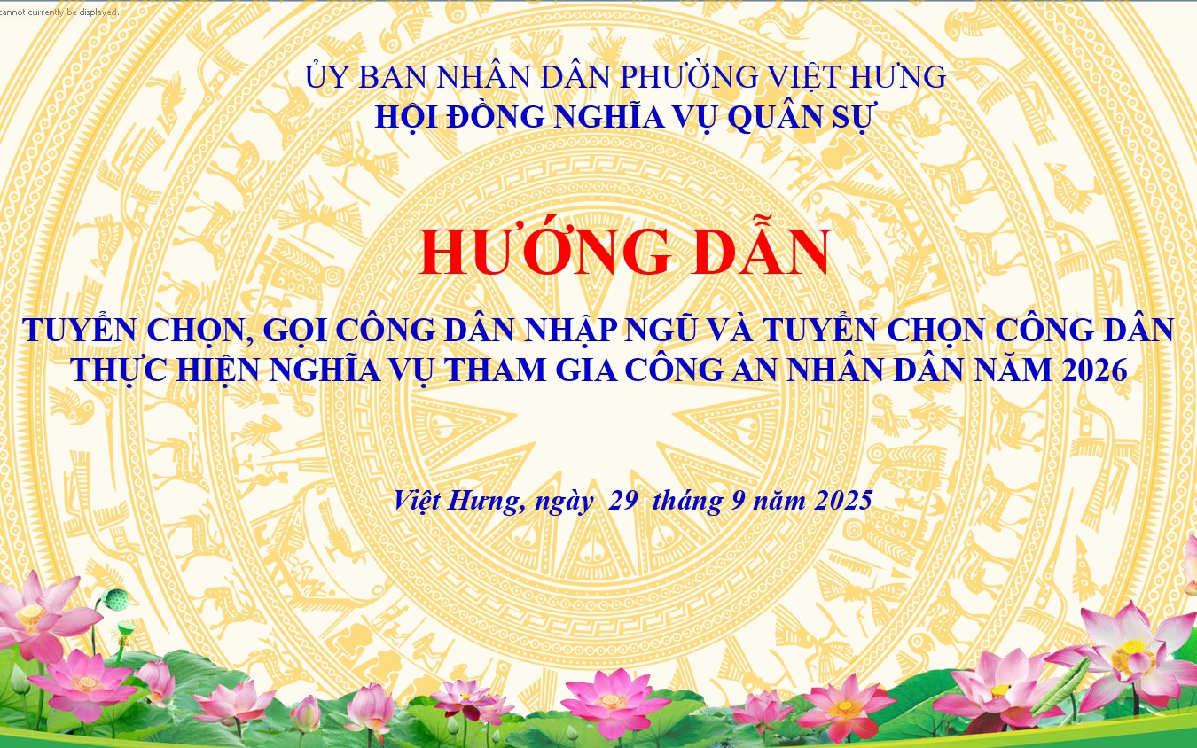 HƯỚNG DẪN: Tuyển chọn, gọi công dân nhập ngũ và tuyển chọn công dân thực hiện nghĩa vụ tham gia công an nhân dân năm 2026